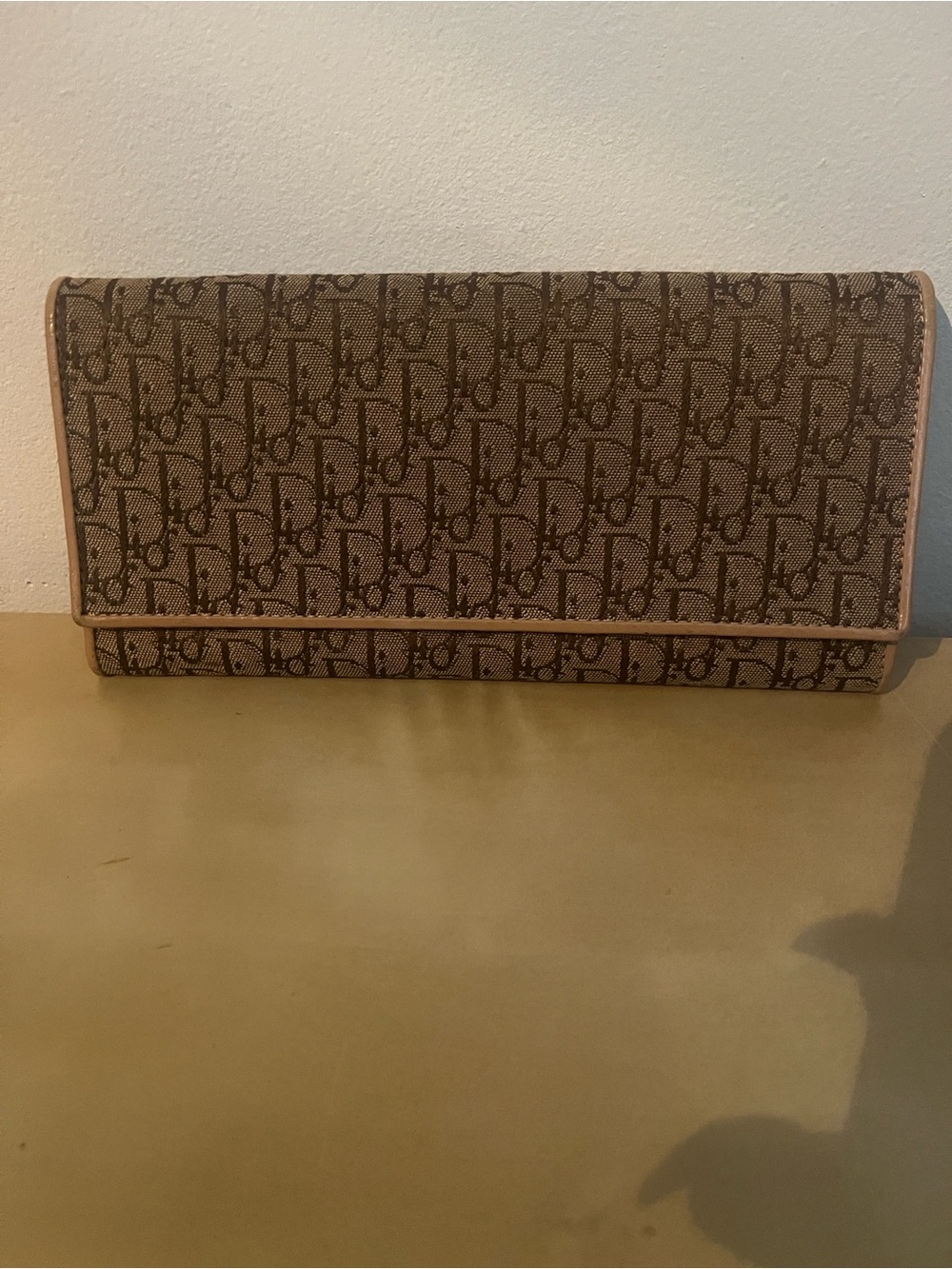 Christian Dior Long Beige/Brown Wallet